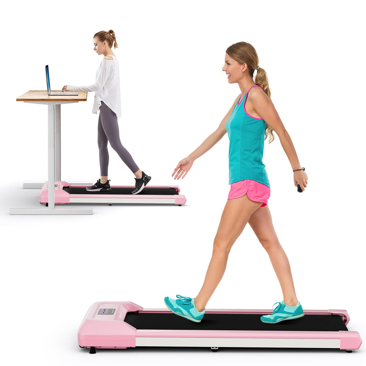 2.25 HP Walking Pad with LED Display and Remote Control - Reactivate Your Life