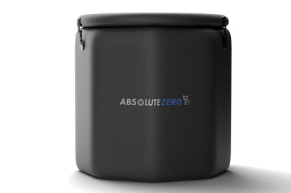 Black cold plunge tub