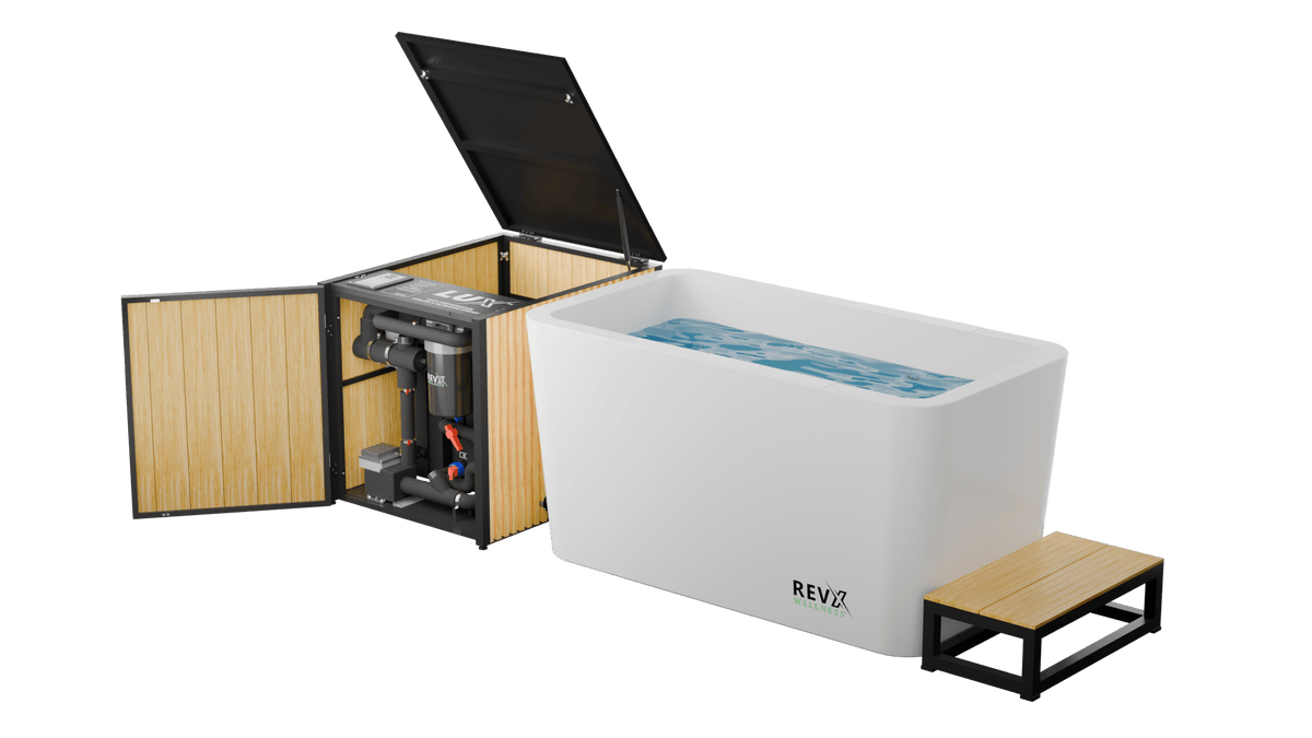 RevX Acrylic X Tub Cold Plunge + LUX High Performance Chiller and Filtration System - Reactivate Your Life