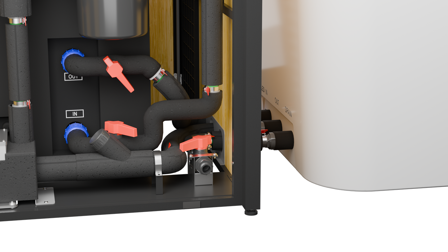 Cold plunge tub system interior image